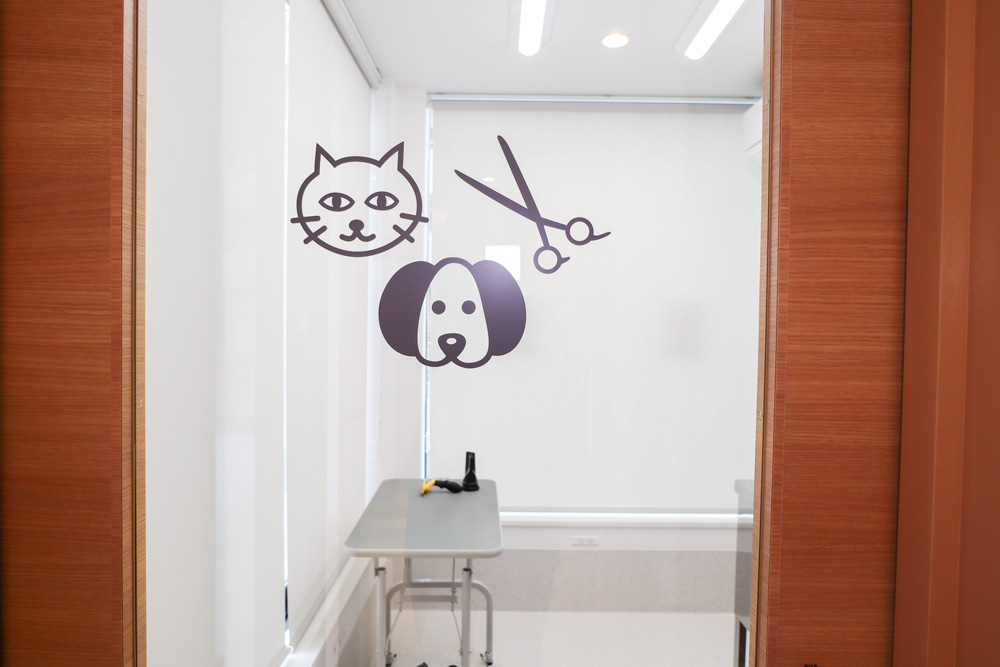 トリミング室入り口
